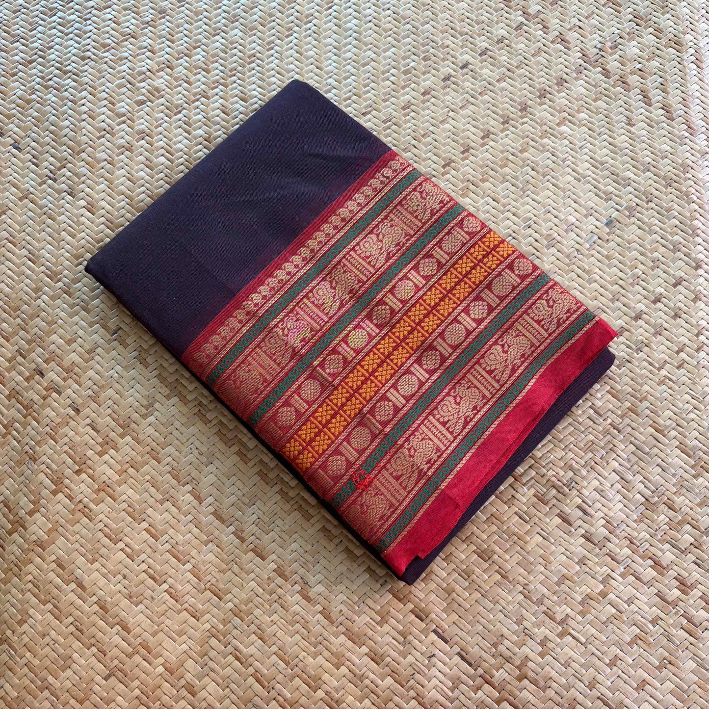Chettinad Cotton Saree, Brown