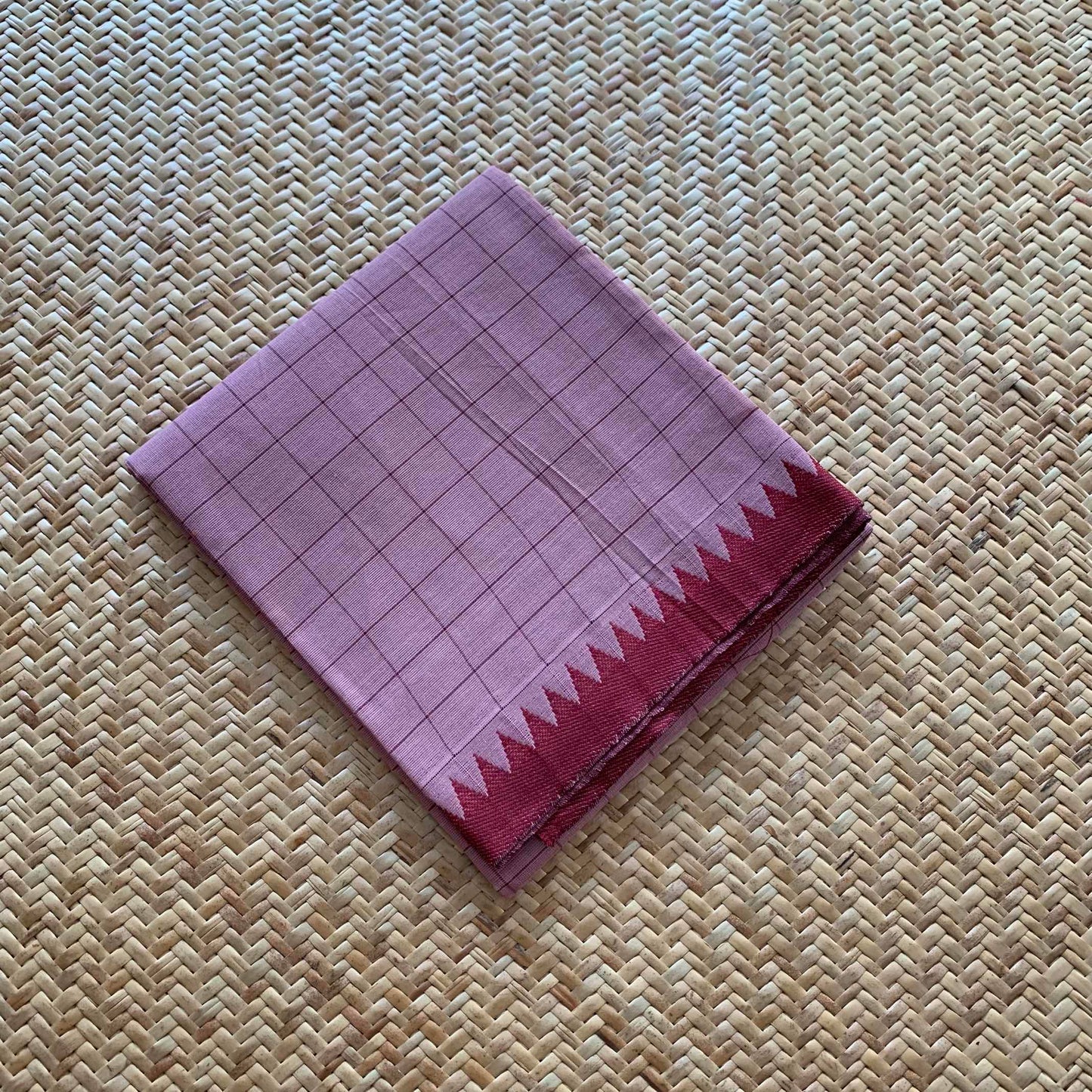 Mauve, Chettinad Cotton Blouse piece