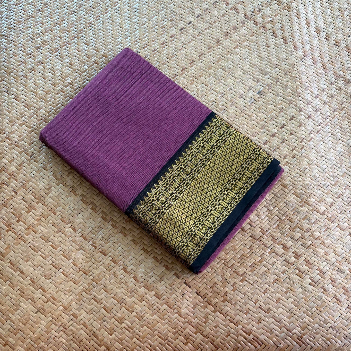 Chettinad Cotton Saree, Purple