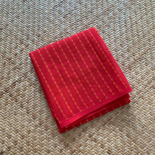 Red , Chettinad Cotton Blouse piece