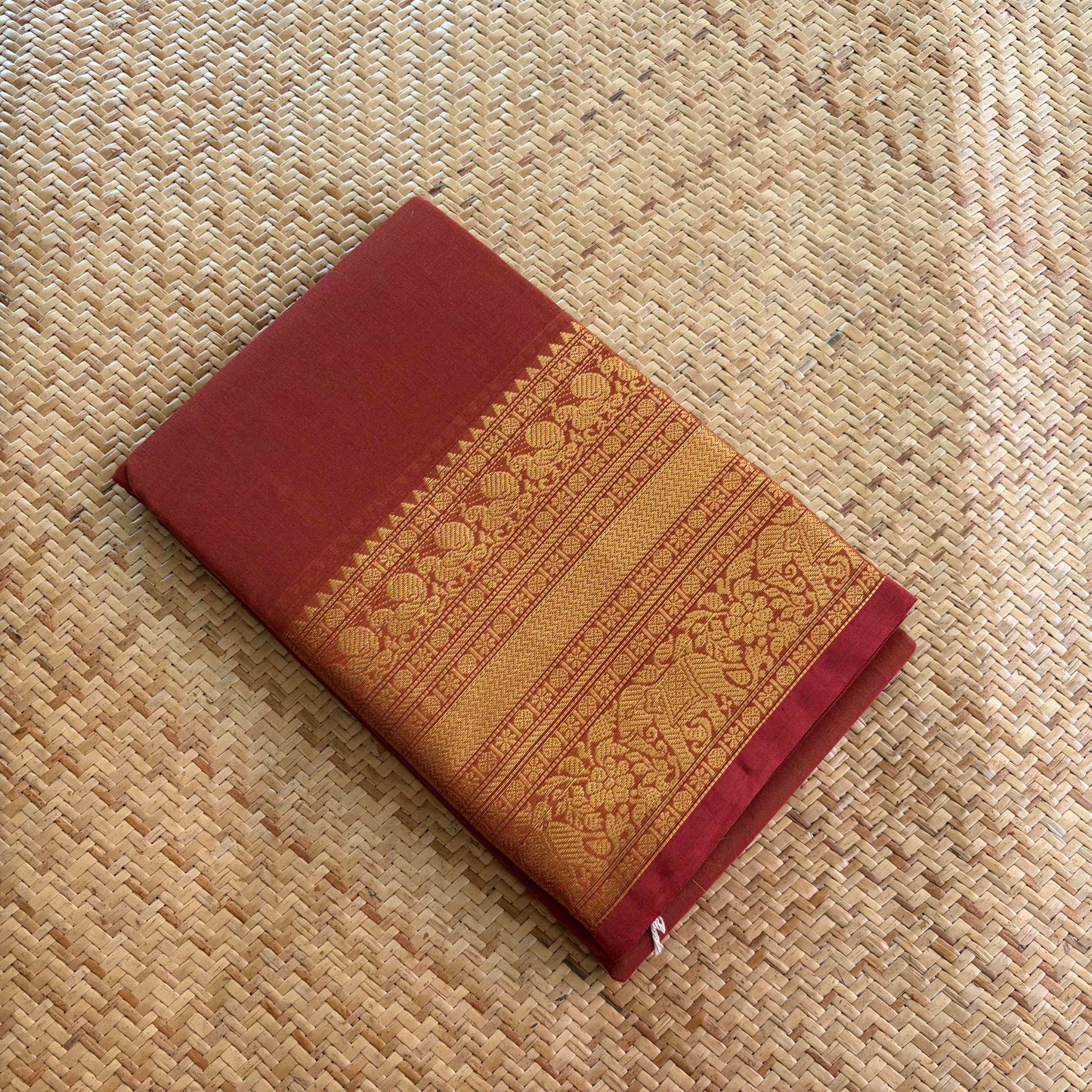 Chettinad Cotton Saree, Brown