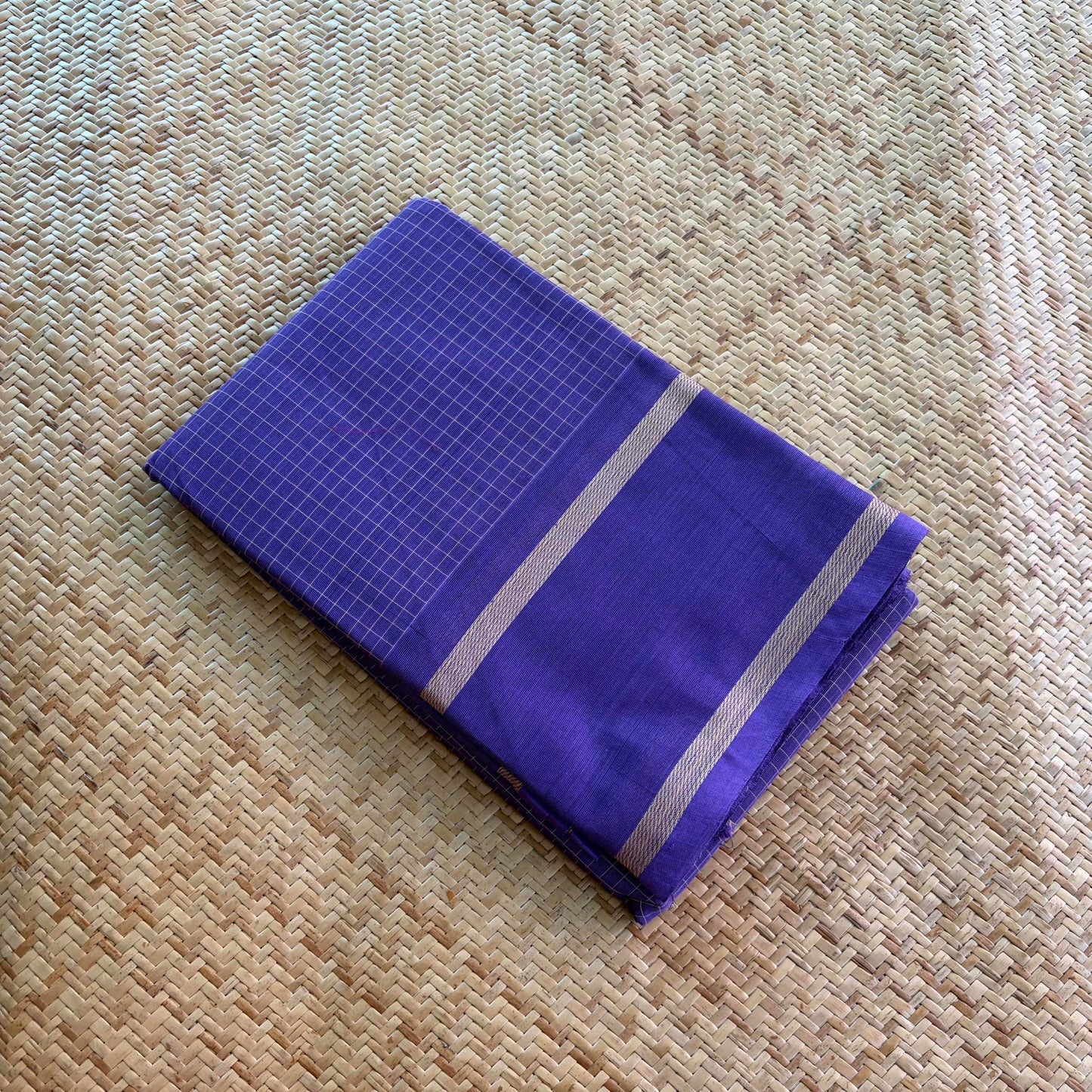 Chettinad Cotton Saree, Purple