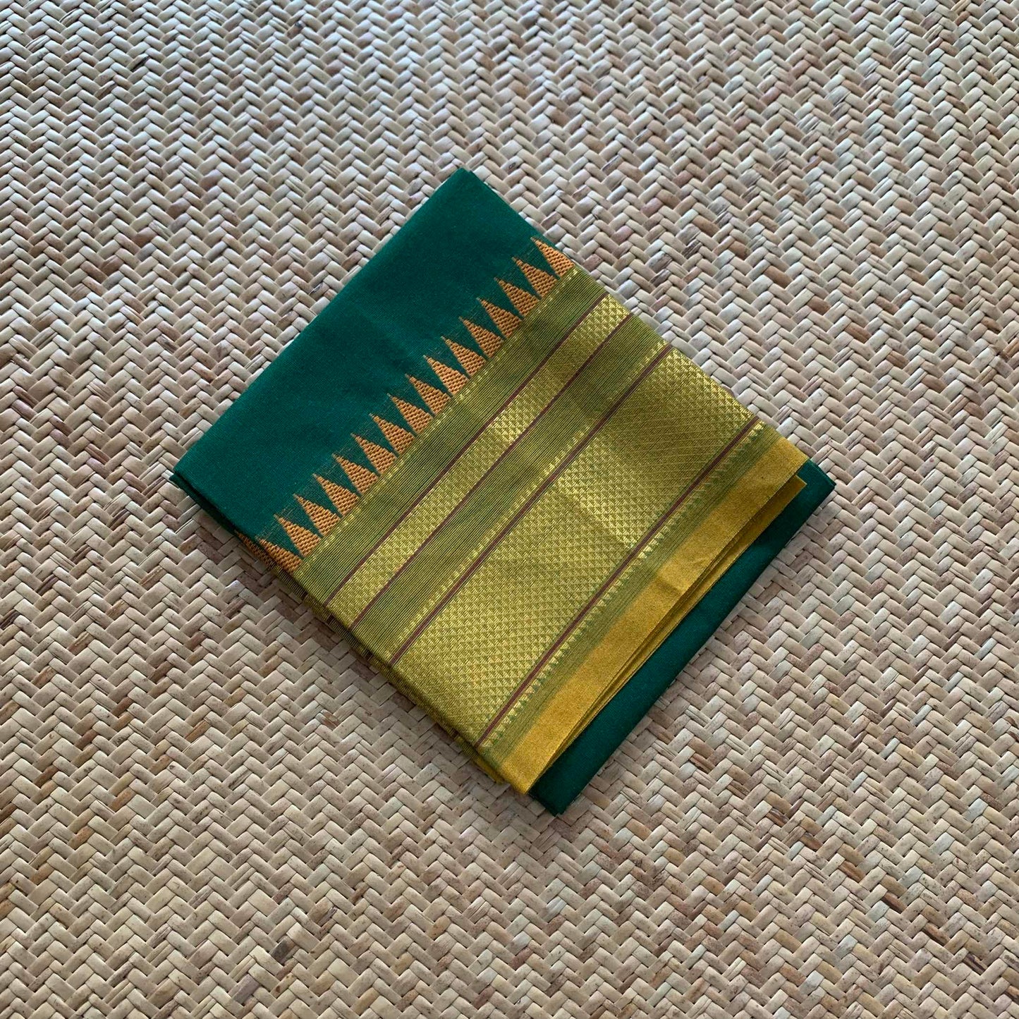 Green, Chettinad Cotton Blouse piece