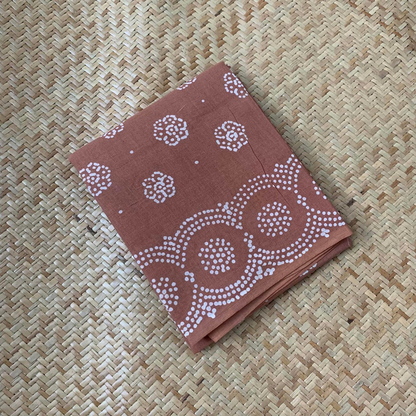 Wax Printed Nude, Cotton Blouse piece