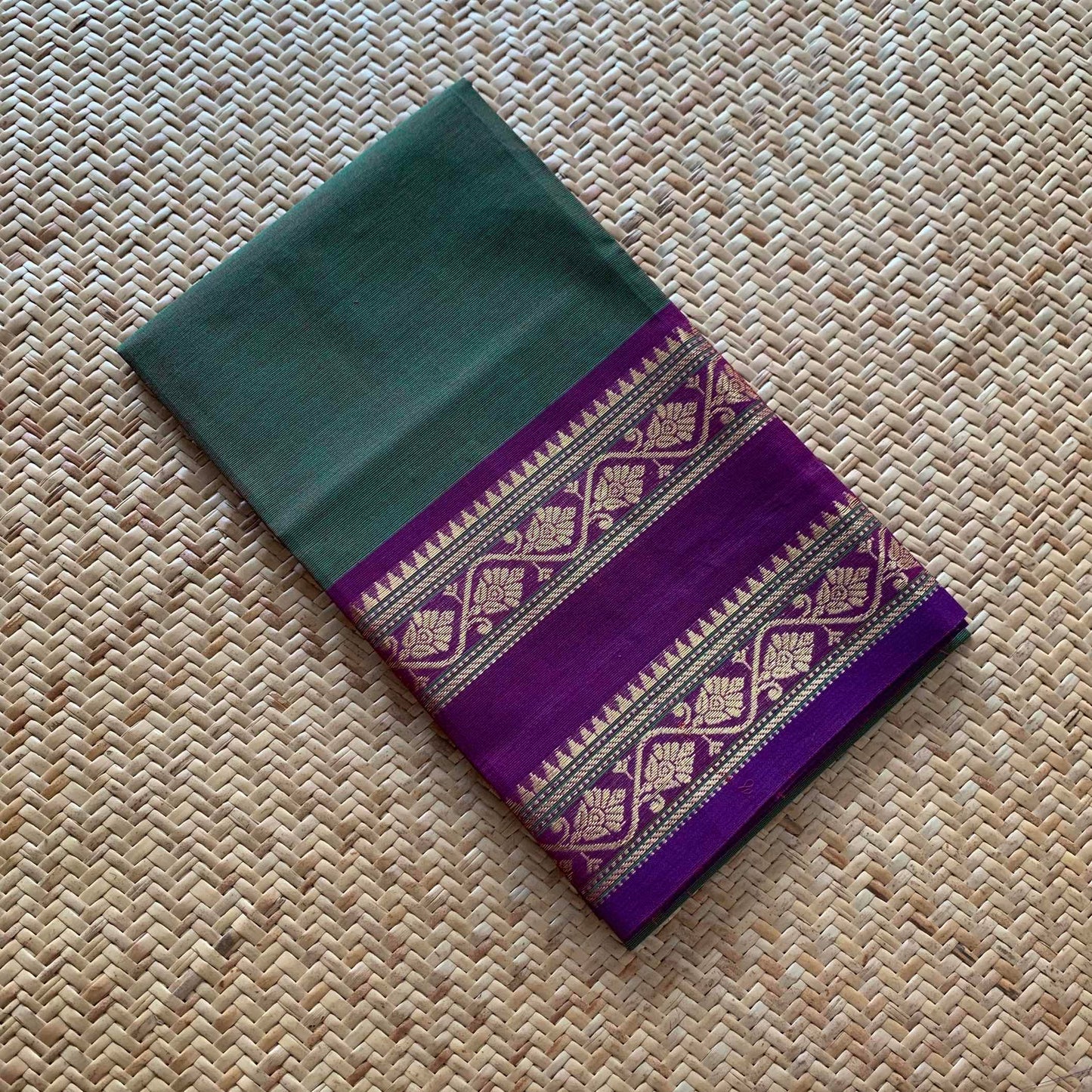 Green, Chettinad Cotton Blouse piece