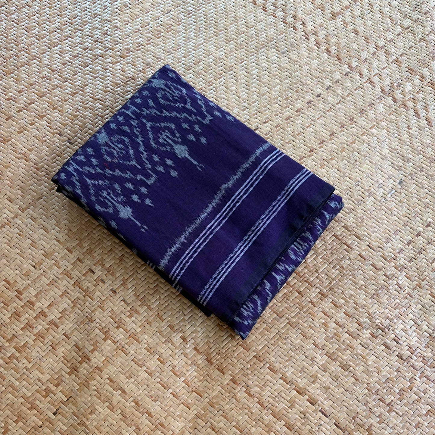 Purple, Pochambally Ikkat Hand Woven Cotton Saree