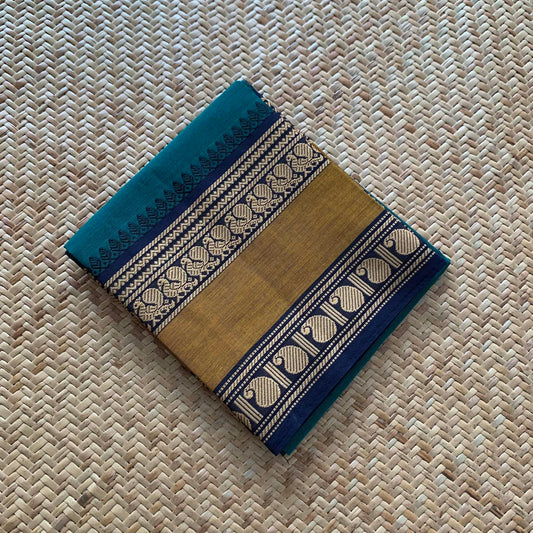 Rama Green, Chettinad Cotton Blouse piece