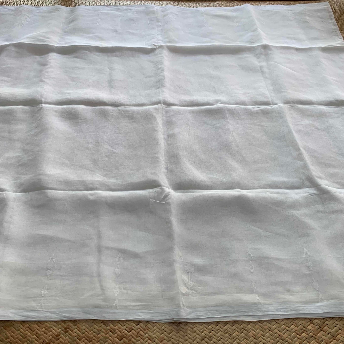 Pure White, Handwoven Jamdani Soft cotton Saree