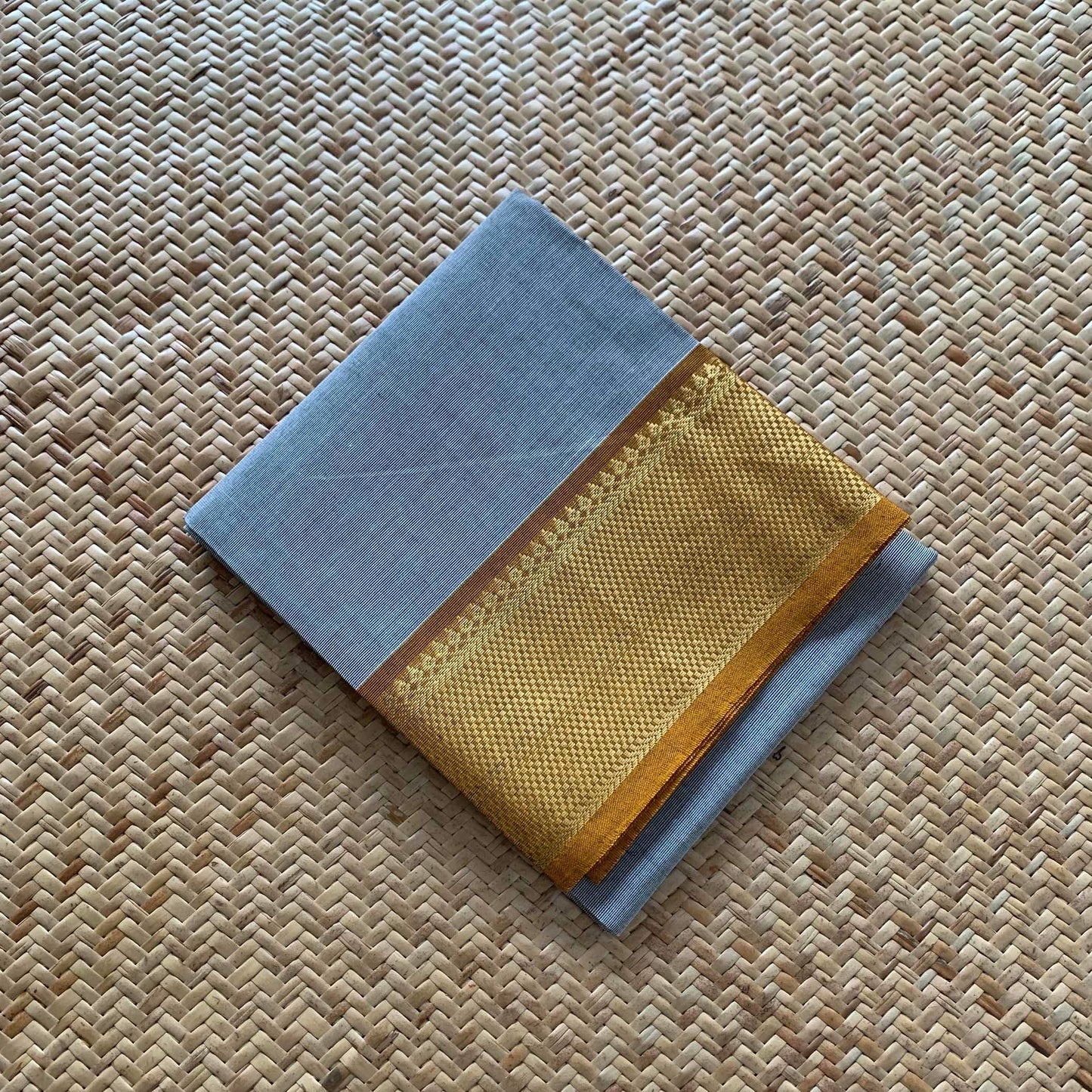 Grey, Chettinad Cotton Blouse piece