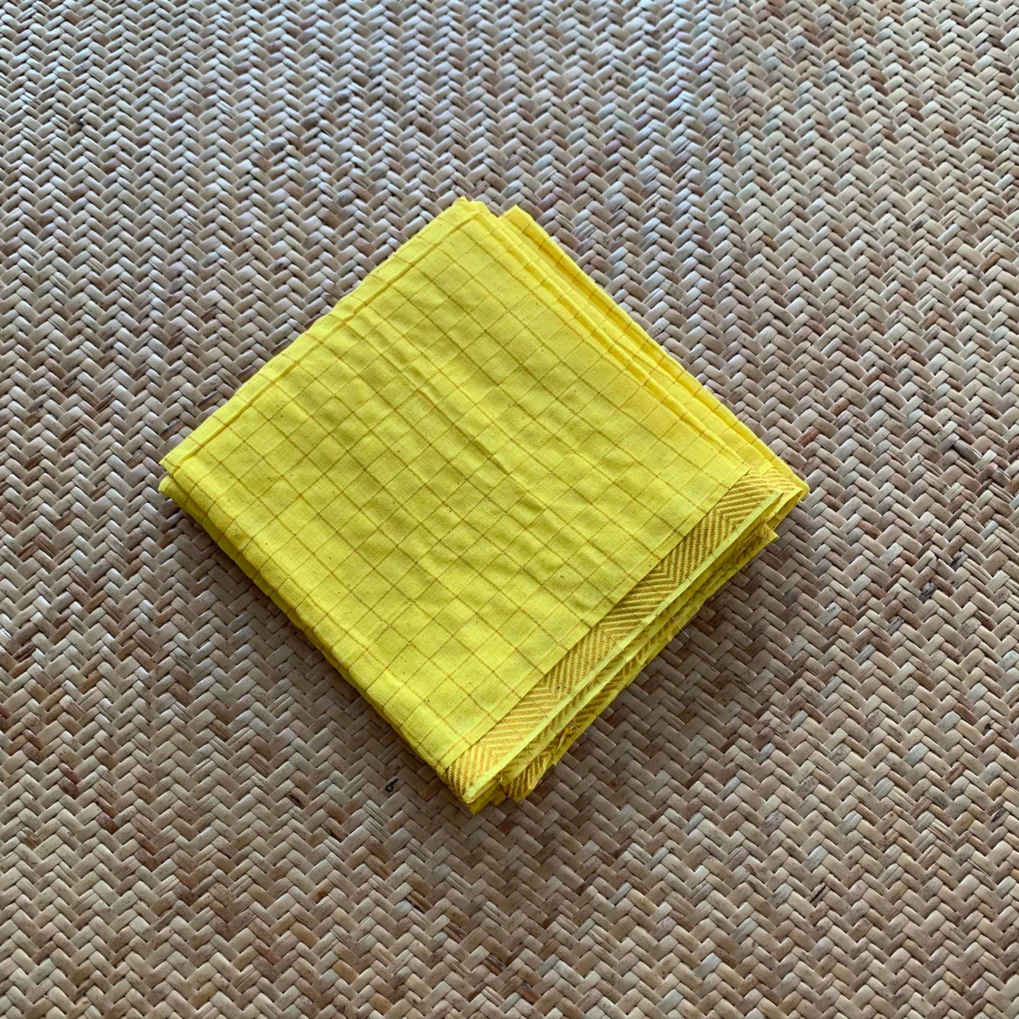 Yellow, Cotton Blouse piece