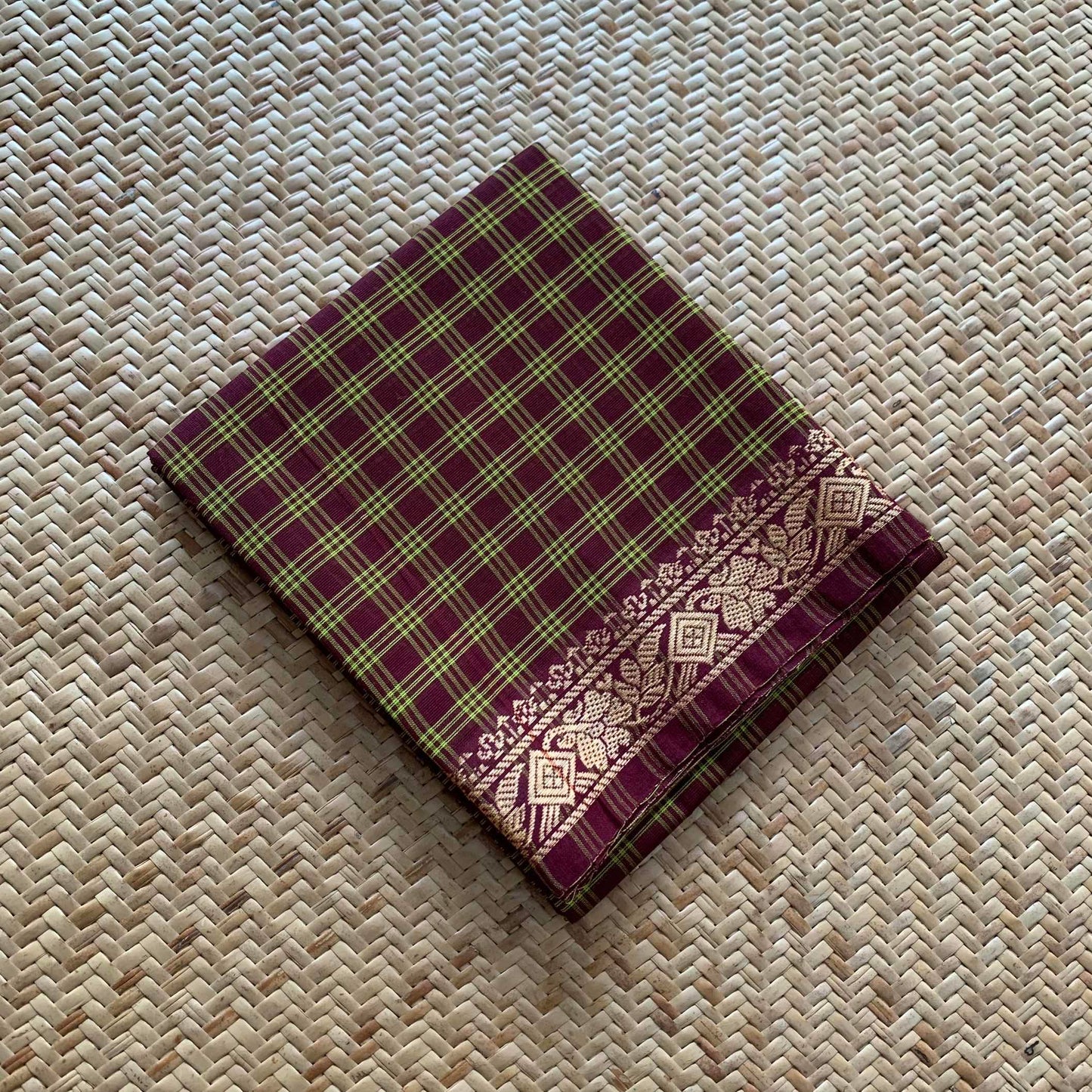 Multicoloured, Chettinad Cotton Blouse piece