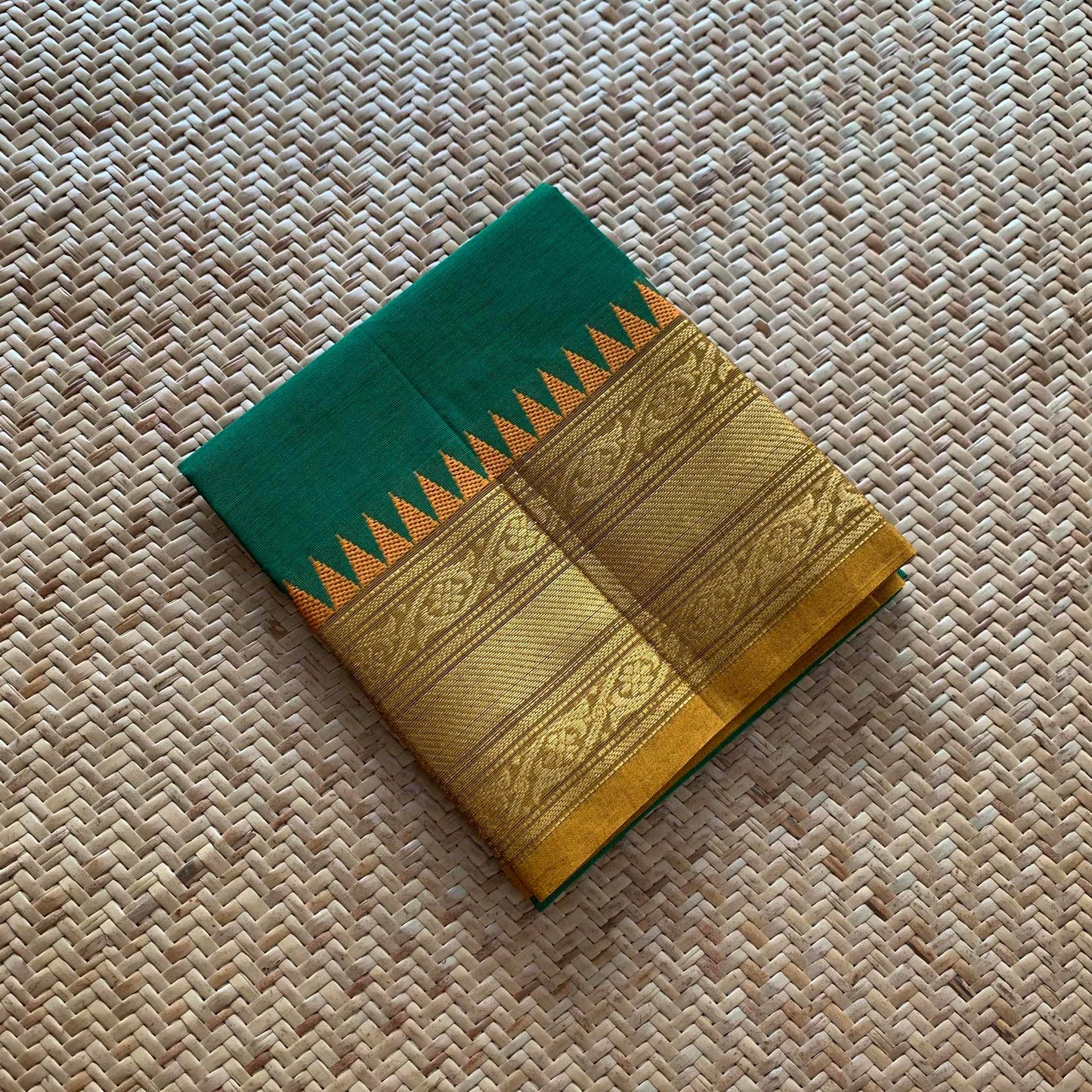 Green, Chettinad Cotton Blouse piece