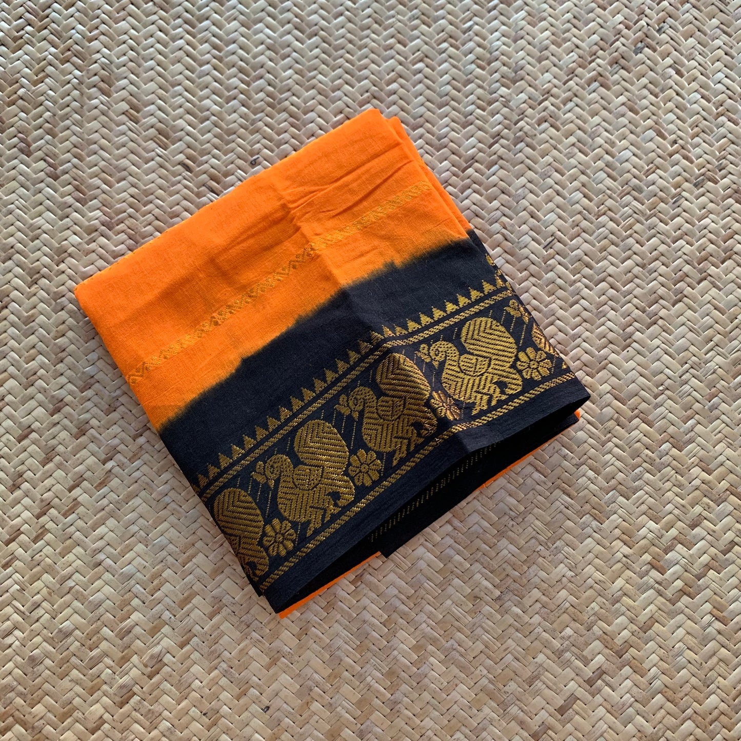 Orange, Cotton Blouse piece