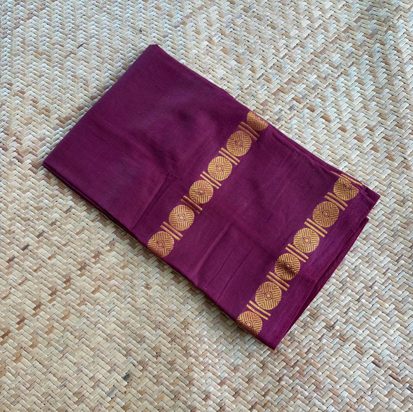 Burgundy (Rudraksham), Cotton Blouse piece