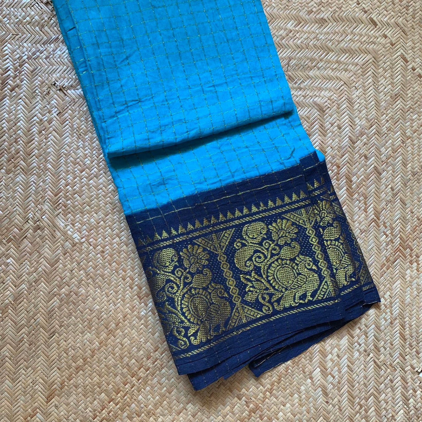 Blue with Navy, Blouse piece