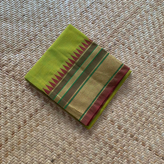 Green, Chettinad Cotton Blouse piece