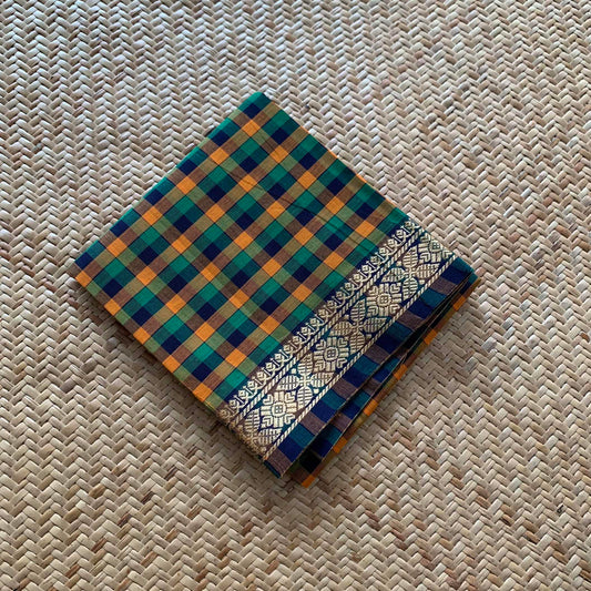 Multicoloured, Chettinad Cotton Blouse piece