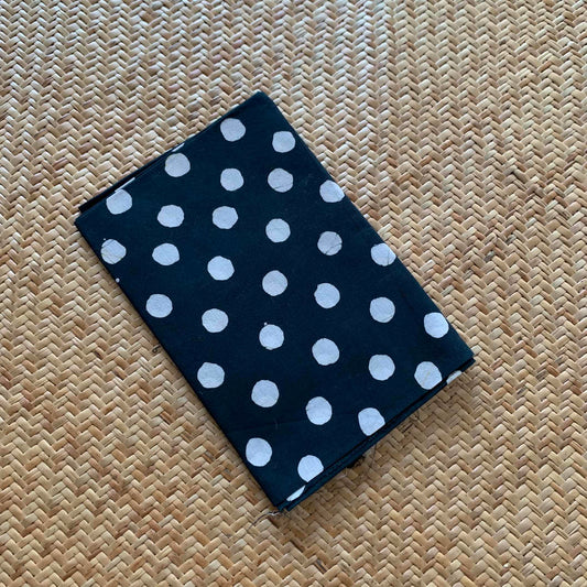 Black Wax Printed Cotton Blouse piece