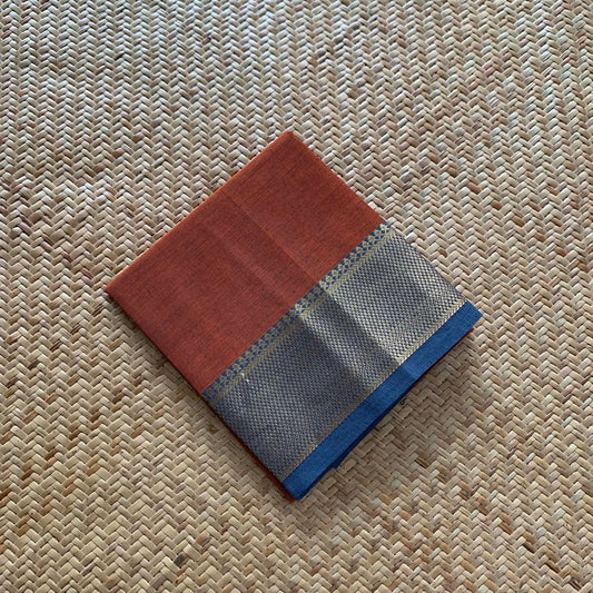 Rust Brown, Chettinad Cotton Blouse piece