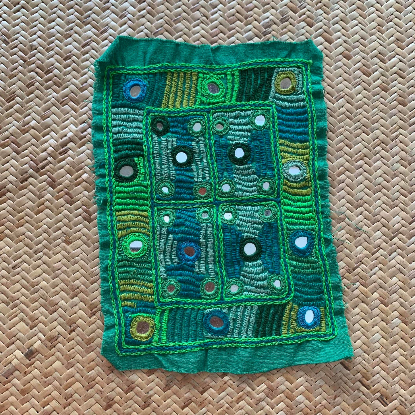 Lambani Mirror Hand Embroidery For Patch Work