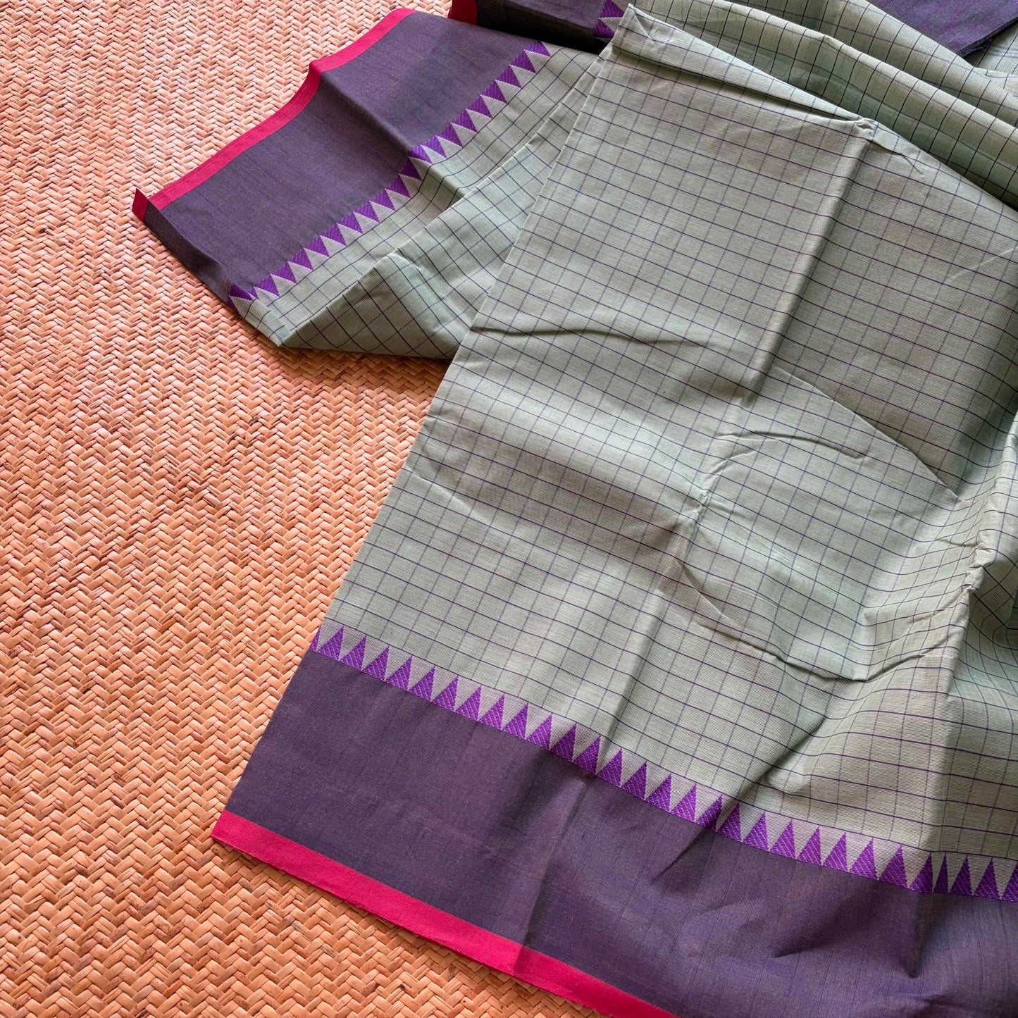 Chettinad Cotton Saree, Green