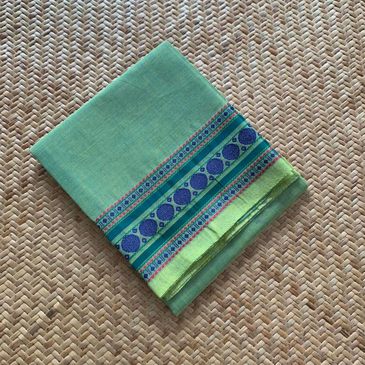Green, Chettinad Cotton Blouse piece