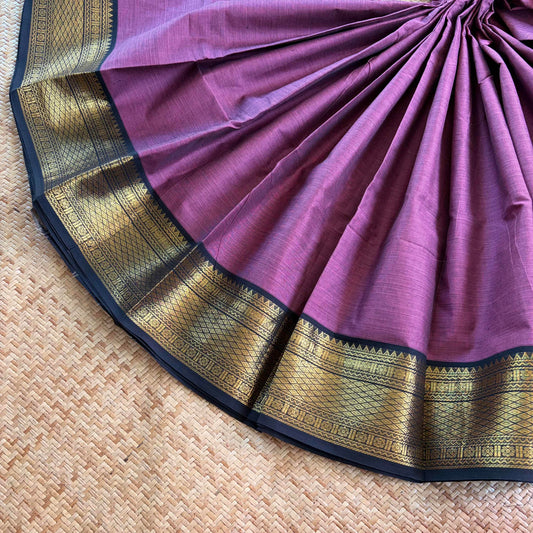 Chettinad Cotton Saree, Purple