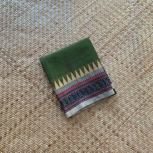 Green, Chettinad Cotton Blouse piece