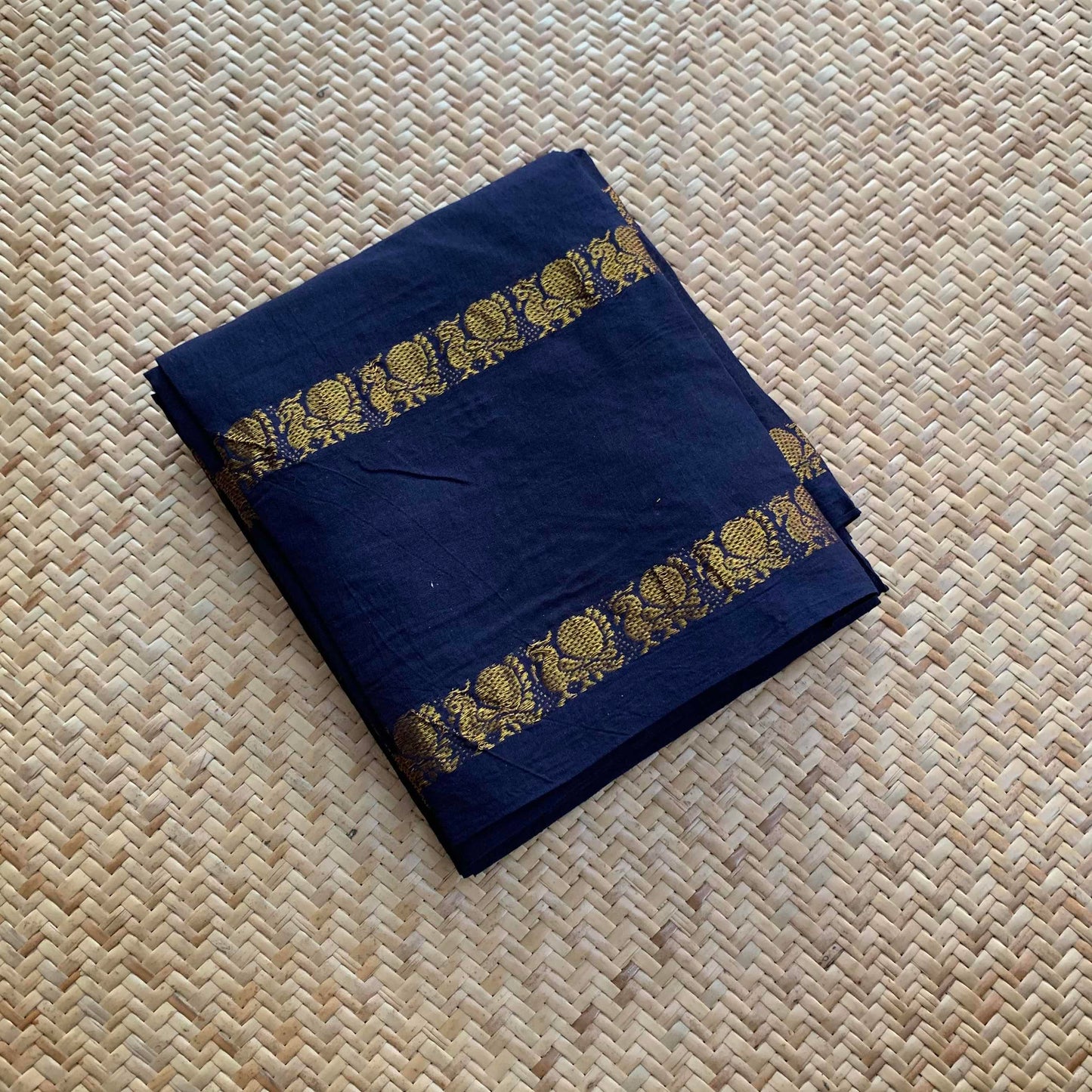 Annam Navy Blue, Cotton Blouse piece