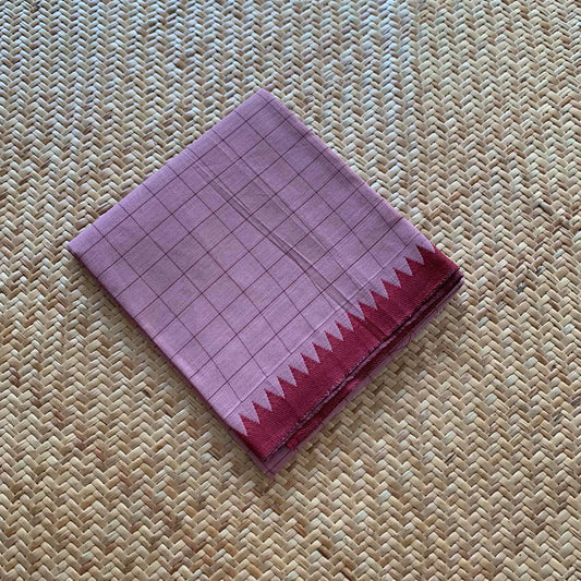 Mauve, Chettinad Cotton Blouse piece