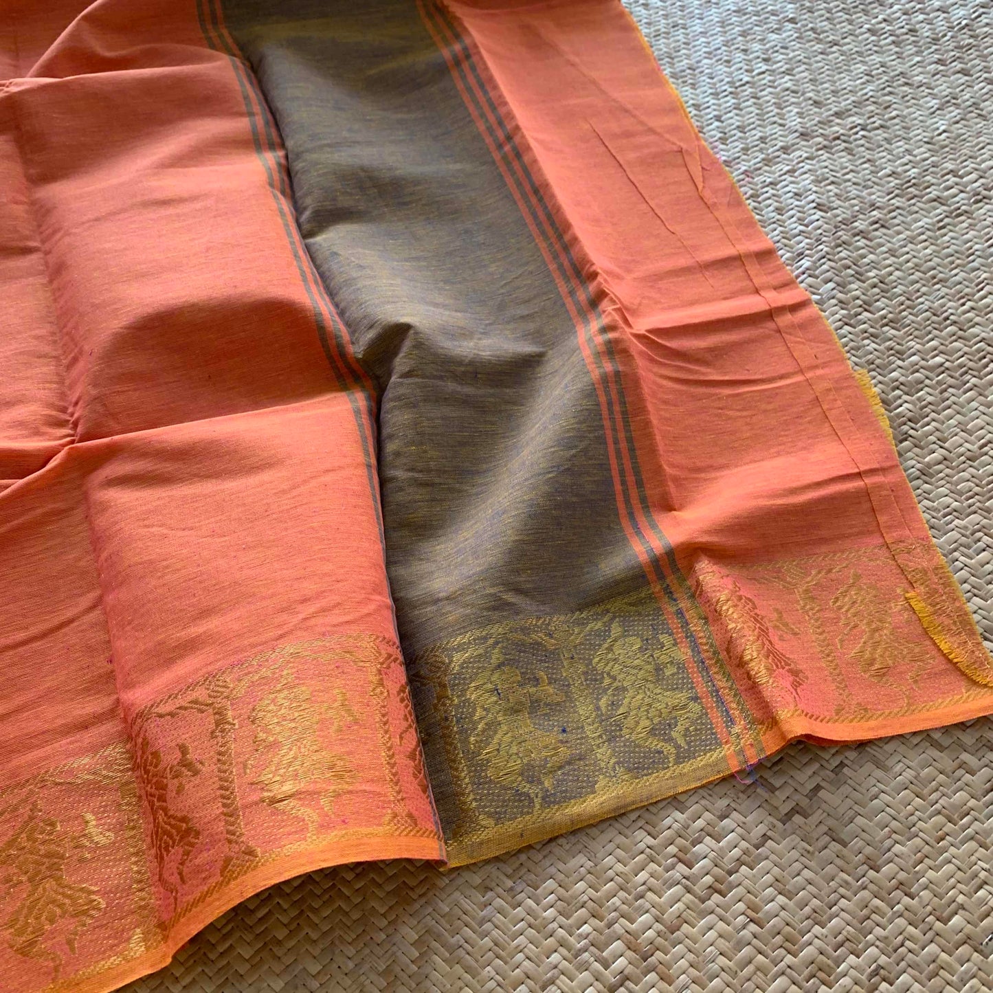 Peach, Dance practice saree