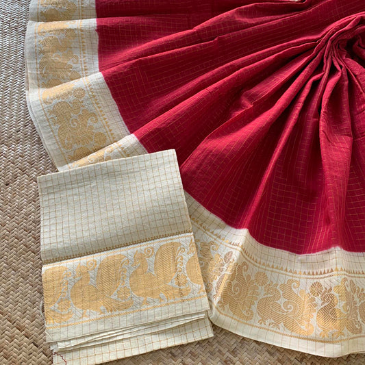 Red, Zari Kattam Sungudi