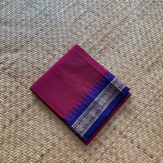 Magenta, Chettinad Cotton Blouse piece