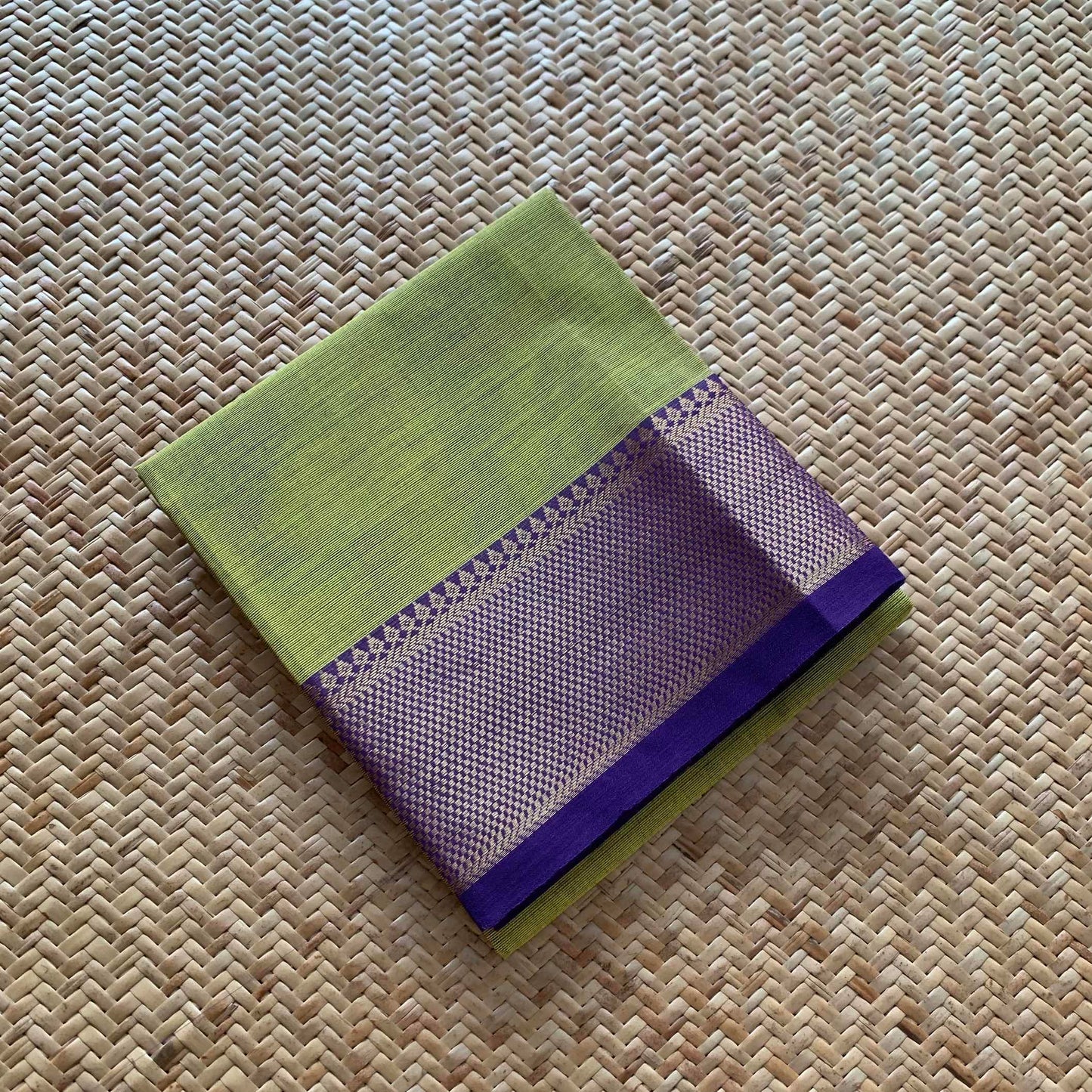 Olive Green, Chettinad Cotton Blouse piece