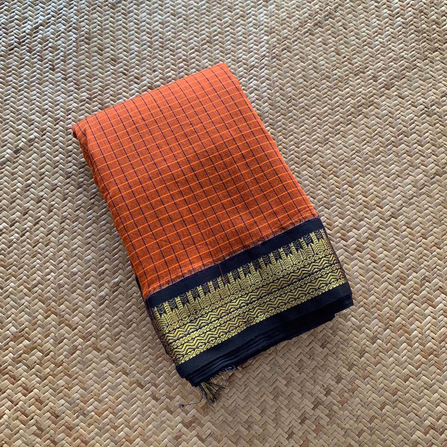 Brown, Kalyani Silk Cotton.