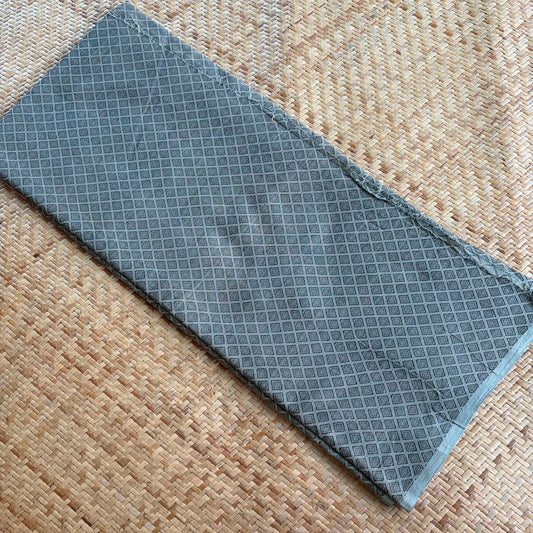 Handloom Jacard Cotton Running Fabric, Grey