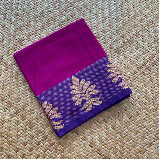 Purple, Chettinad Cotton Blouse piece