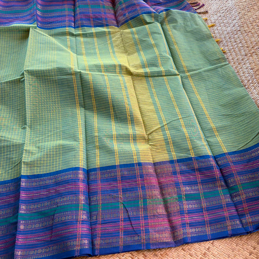 Chettinad Cotton Saree, Green