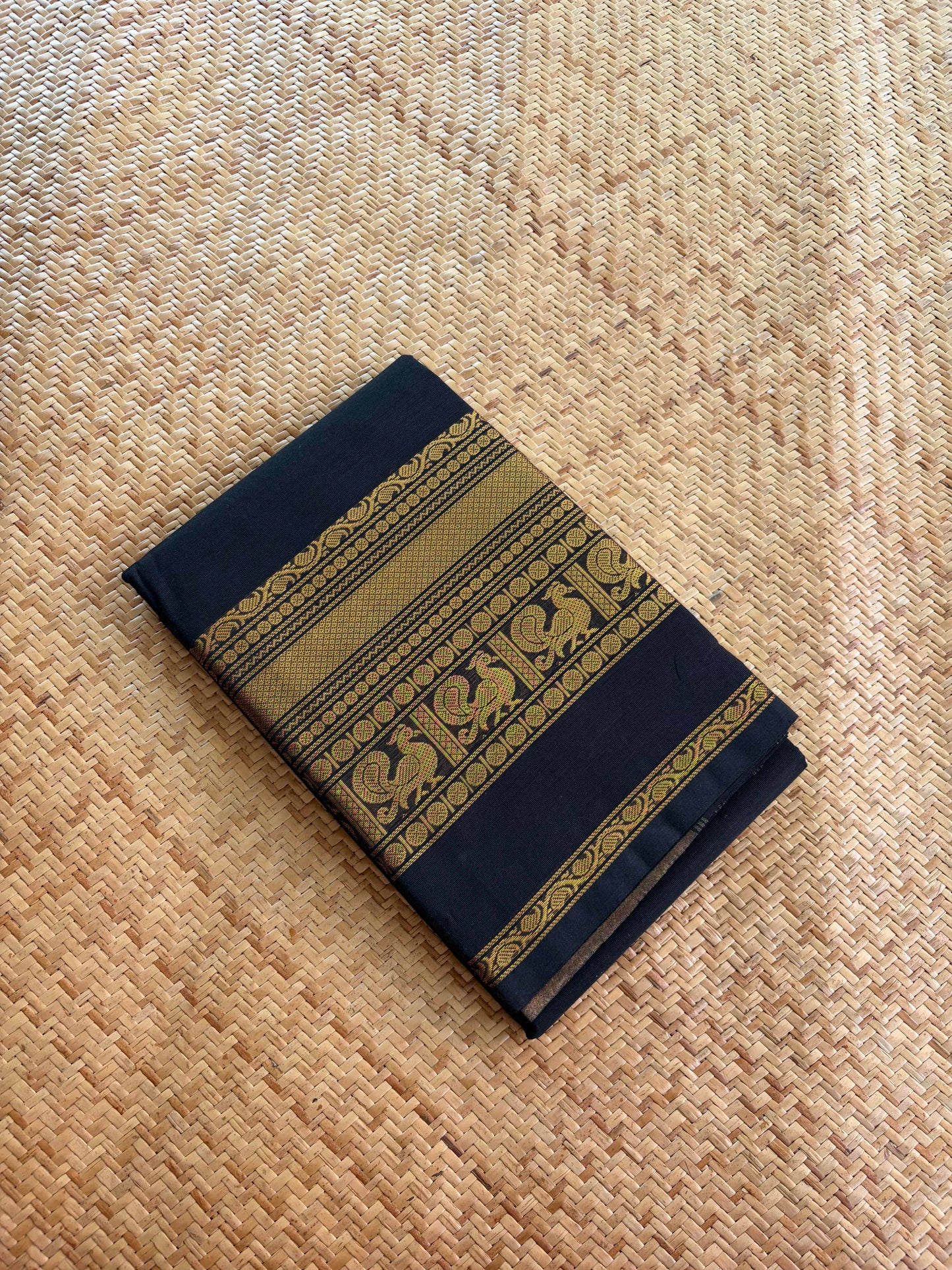 Chettinad Cotton Saree, Black