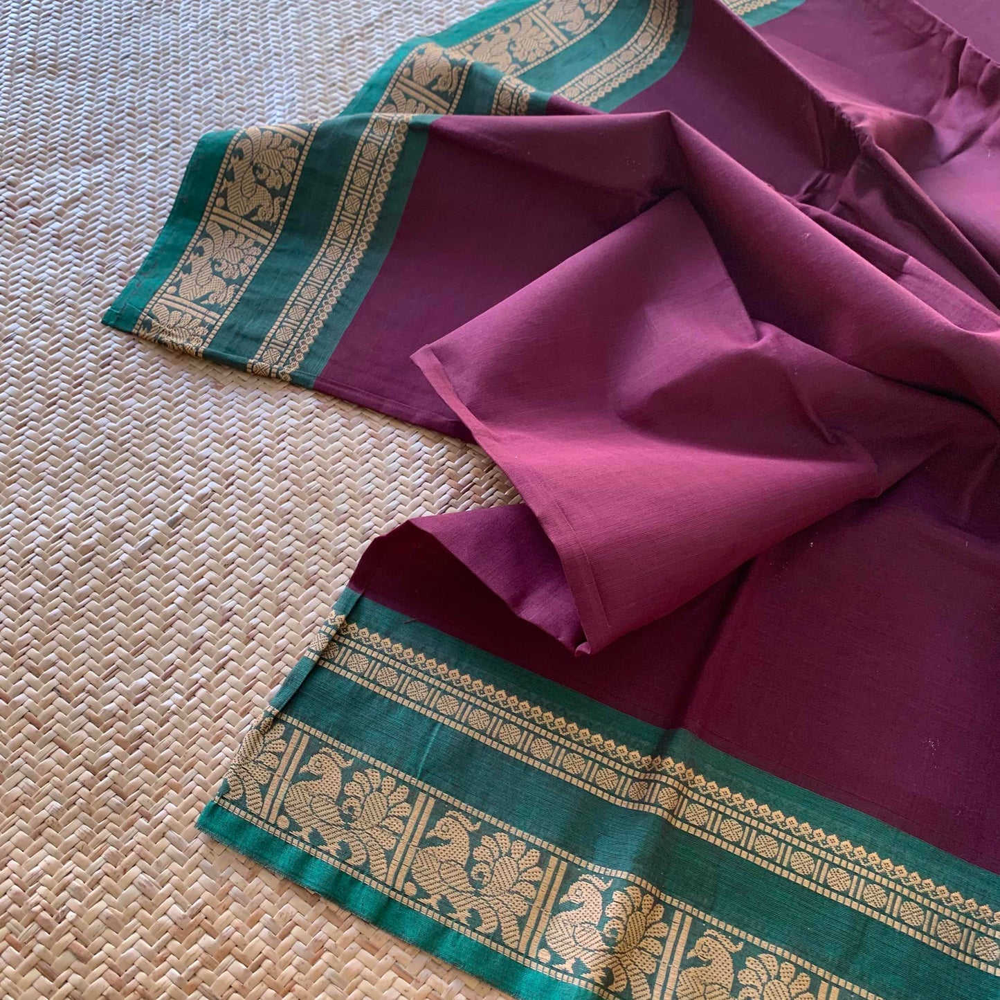 Brown, Dance practice saree