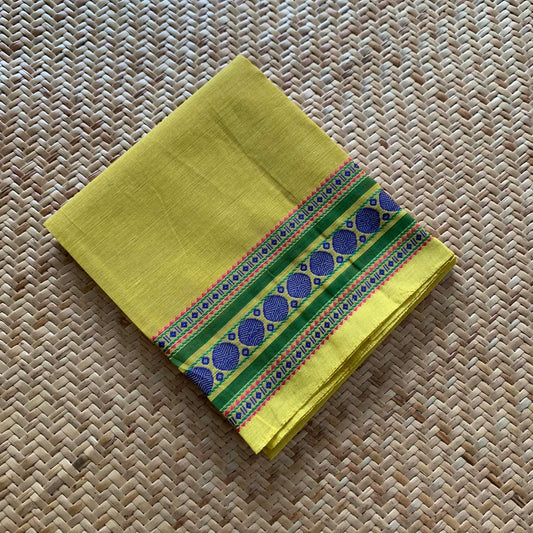 Lime, Chettinad Cotton Blouse piece