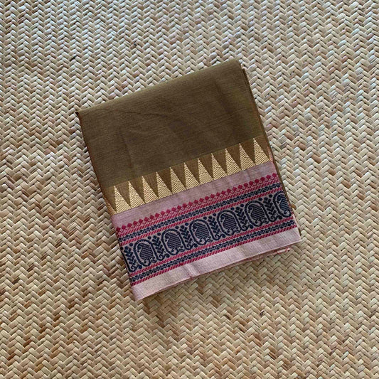 Henna Green, Chettinad Cotton Blouse piece