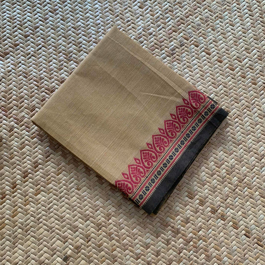 Dark Beige, Chettinad Cotton Blouse piece