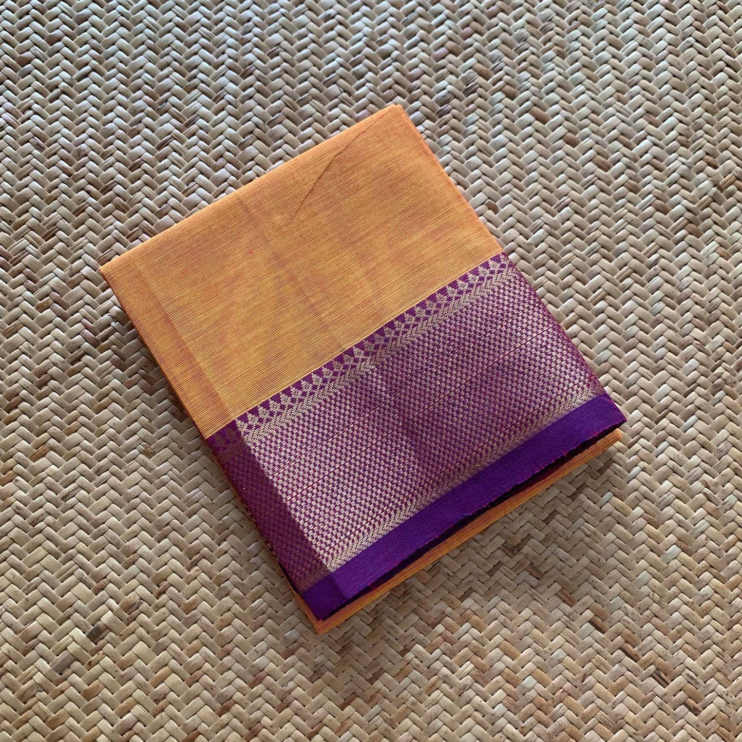 Peach, Chettinad Cotton Blouse piece