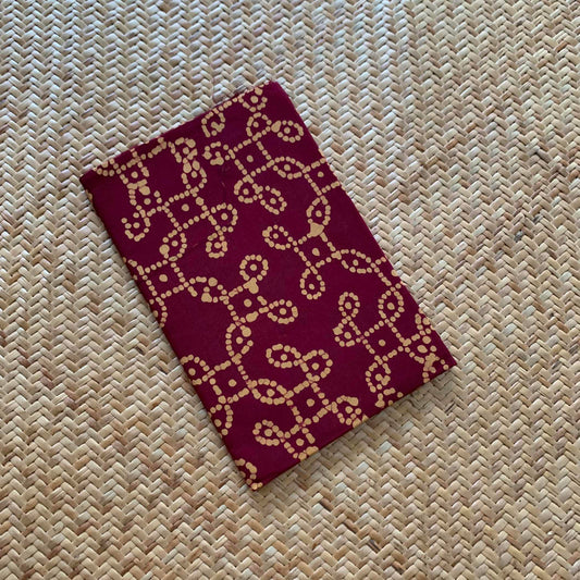 Brown Wax Printed  Cotton Blouse piece