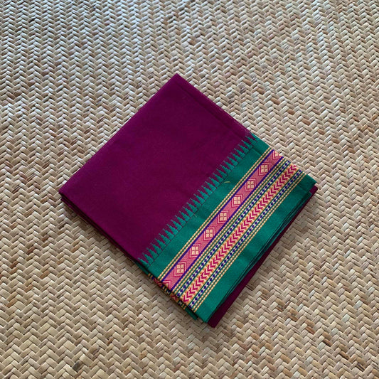 Magenta, Chettinad Cotton Blouse piece