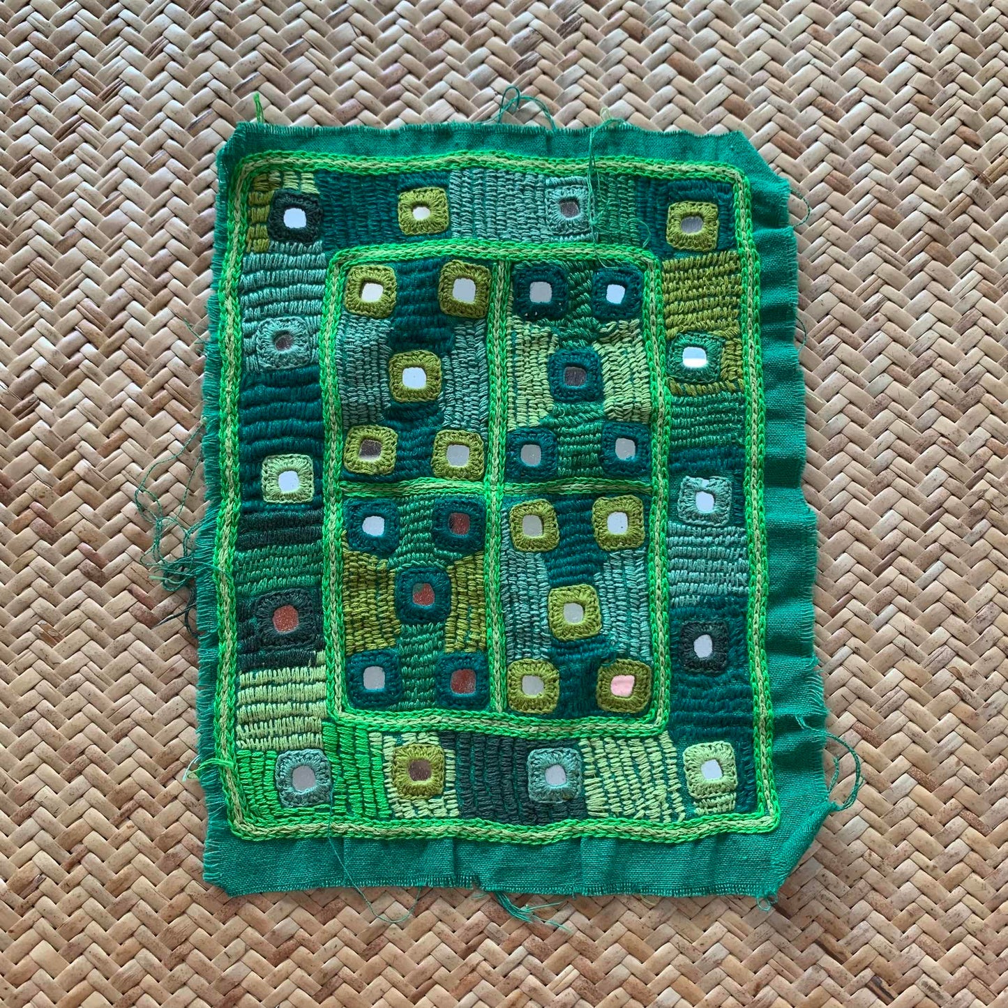 Lambani Mirror Hand Embroidery For Patch Work