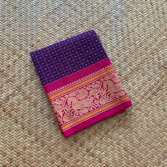 Voilet, Chettinad Cotton Blouse piece
