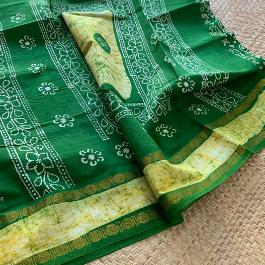 Rudraksham Wax Print , Green