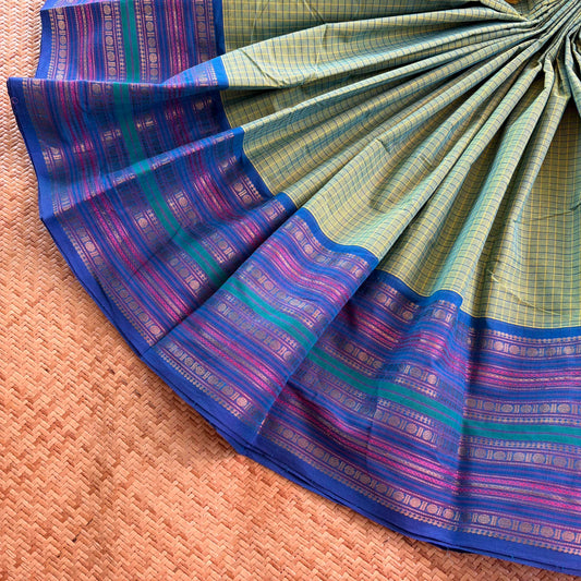 Chettinad Cotton Saree, Green